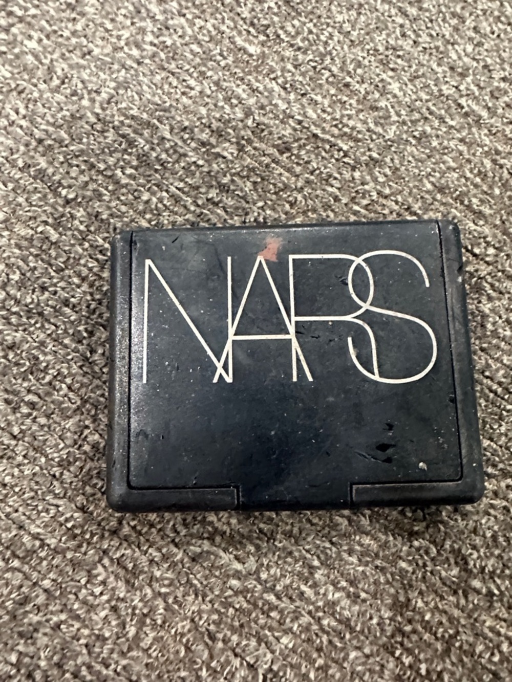 NARS Matte Black Compact with White Logo.